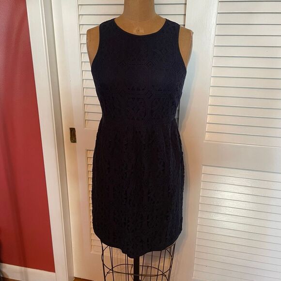 LOFT | navy dress 0P - Picture 1 of 7